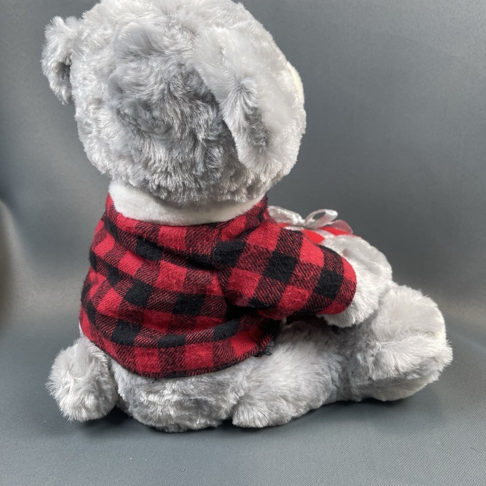 Sound N Light Bear Have Yourself Merry Little Christmas Animated Gray  VIDEO - Picture 7 of 16